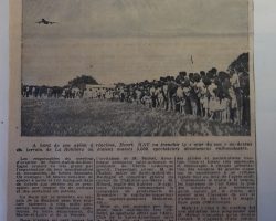 En 1961, il fait la une de la presse locale En 1961, il fait la une de la presse locale