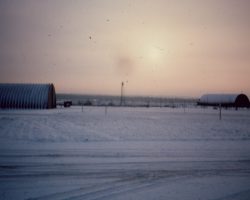 Coucher de soleil sous la neige Coucher de soleil sous la neige