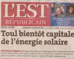 Toul centrale solaire Toul centrale solaire