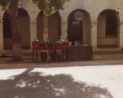 Le centre ville et sa station service 1983-N'djamena-