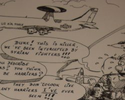 "Duke de Killer"
Nous avons été intercepté par des chasseurs syriens !
Pouvez vous décrire les chasseurs ? Ce sont peut être des Harrier ?
Ils ne ressemblent pas du tout à des Harrier "Duke de Killer" Nous avons été intercepté par des chasseurs syriens ! Pouvez vous décrire les chasseurs ? Ce sont peut être des Harrier ? Ils ne ressemblent pas du tout à des Harrier