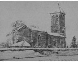 L'église de Rosières, 1944 L'église de Rosières, 1944