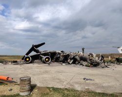 Les deux Il-76MD de la 25e BrTrA détruits à Melitopol le 24 février 2022.
(DR)