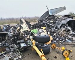 Les restes de l’An-26-100 UR-13395