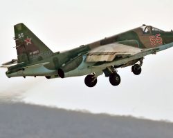 Un monoplace d’assaut russe Su-25SM photographié début 2022.
