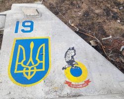 Les restes du Su-25M1 « 19 bleu »