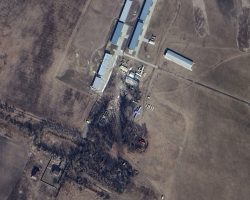 L’aérodrome de Bouzova, sur lequel s’est écrasé le Su-34 « 05 rouge » du 2e GvBAP le 28 février 2022.