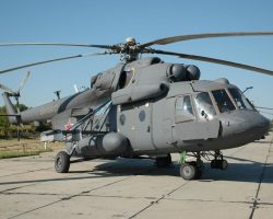 Le Mi-8AMTSh RF-91292 « 83 bleu » photographié avant la guerre en Ukraine.