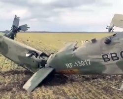 Le Mi-24VM RF-13017 « 22 bleu » s’est écrasé au sol vers Bachtanka le 5 mars. - 1