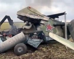 Le Mi-24VM RF-13017 « 22 bleu » s’est écrasé au sol vers Bachtanka le 5 mars. - 2